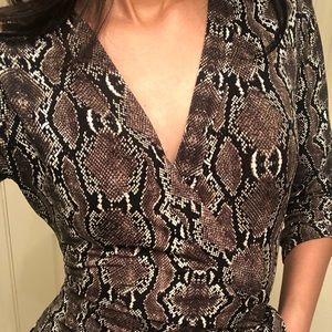 Calvin Klein Snake Wrap Dress